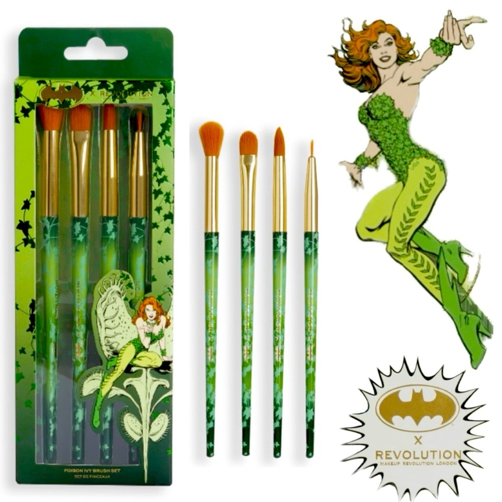 DC x Revolution brush set, poison ivy